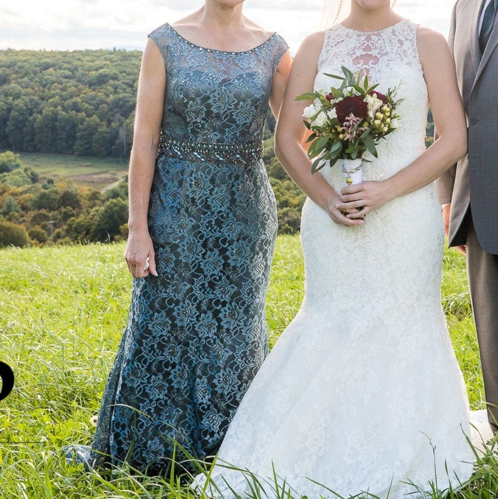 Lace and beaded gown!